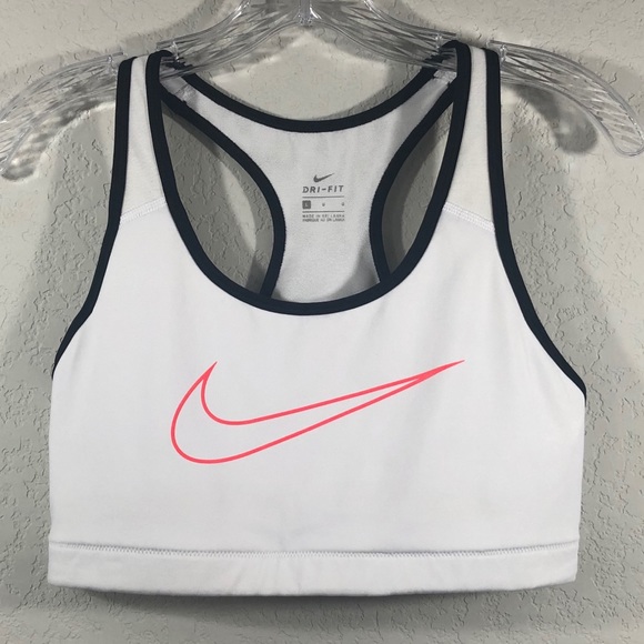 Nike Other - Nike White Dri-Fit Racerback Sports Bra
